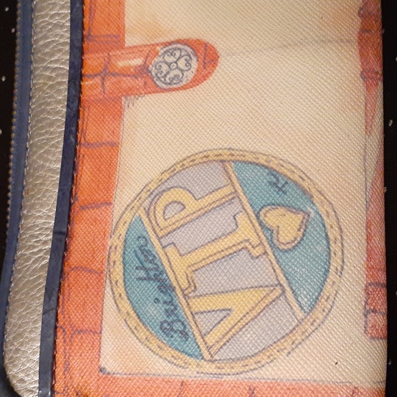 BRIGHTON LEATHER VIP WALLET HANDPAINTED EUC - Picture 15 of 15